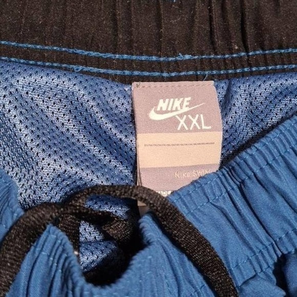 Nike Swim Trunks Blue Black XXL - Picture 3 of 4